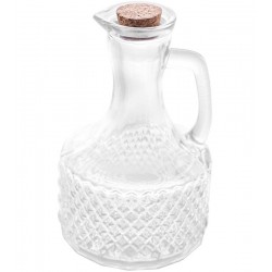 Garrafa 380ml Para Azeite De Vidro Com Tampa De Rolha